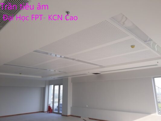 Trần thạch cao tiêu âm đục lỗ