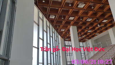 Trần gỗ trang trí