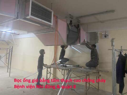 Ốp ống gió chống cháy